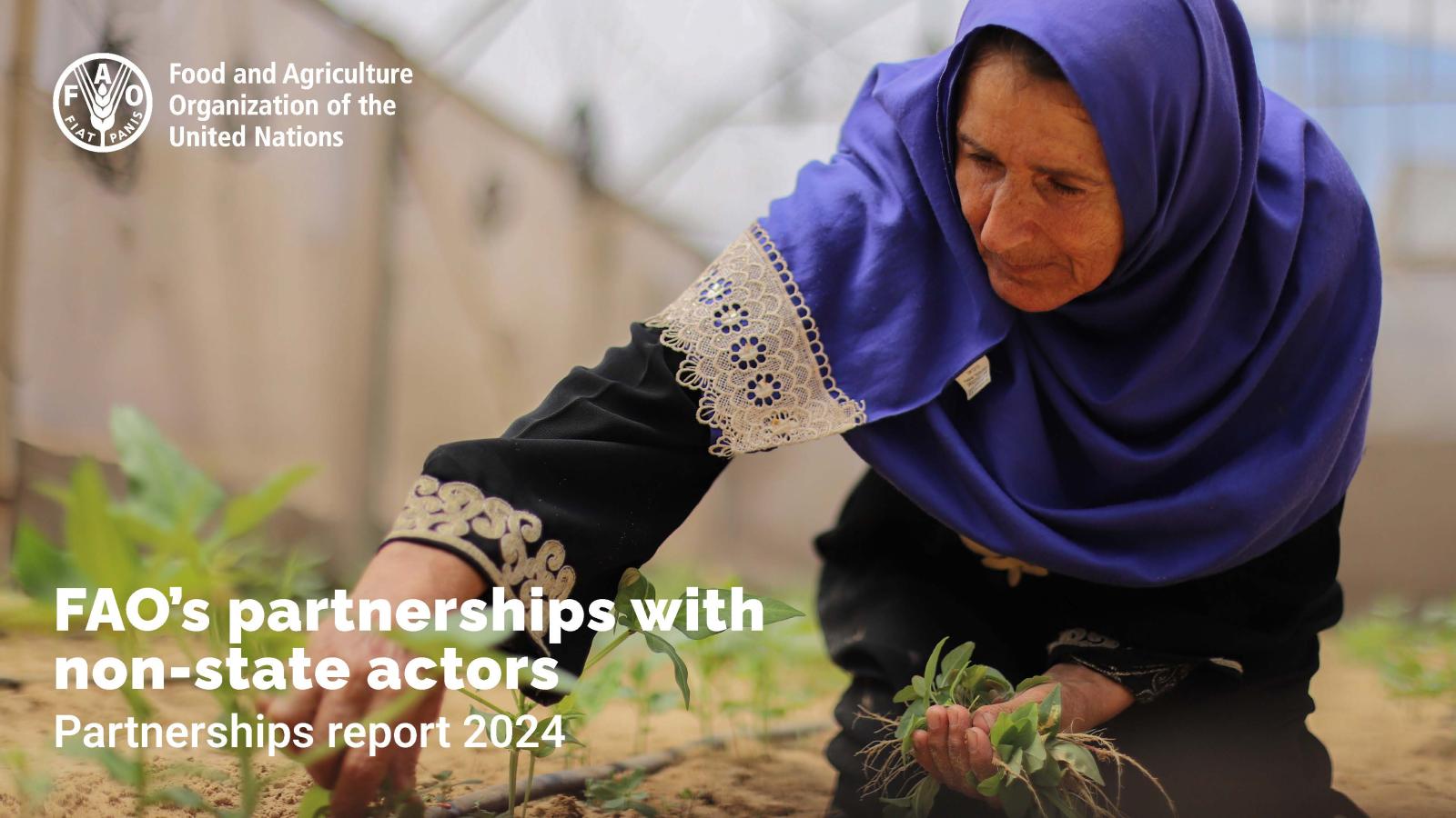 Cover of FAO’s Partnerships Report 2024, which includes Mississippi State University as a Story of Impact for its work in aquaculture biosecurity, antimicrobial resistance, and high-performance computing.